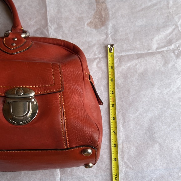 Vintage Marc Jacobs Venetia Leather Satchel - Red/ Orange - Picture 15 of 15